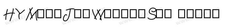 HYMengJiaWexingShu w字体转换
